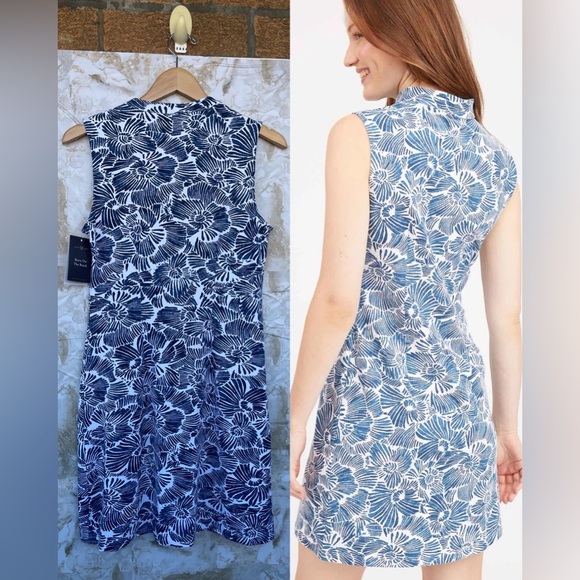 MAHI GOLD Sleeveless Tunic Dress Secret Garden in Monomoy size small - Picture 2 of 12